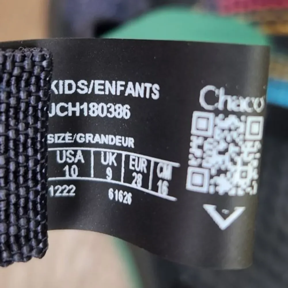 Chaco ZX/1 Ecotread Kids Sz 10M Rising Navy Blue Strappy Beach Sandals JCH180386